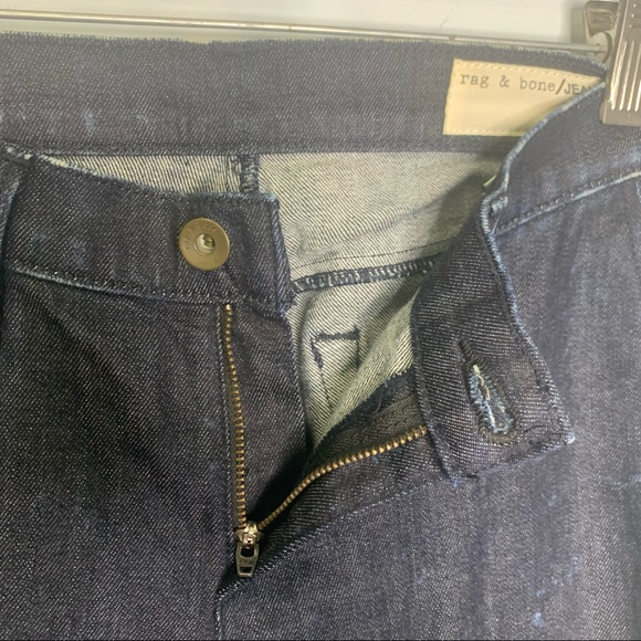 Rag & Bone Women’s Indigo Ice Dash Trousers Cropped Jeans Size 25 - Picture 11 of 14